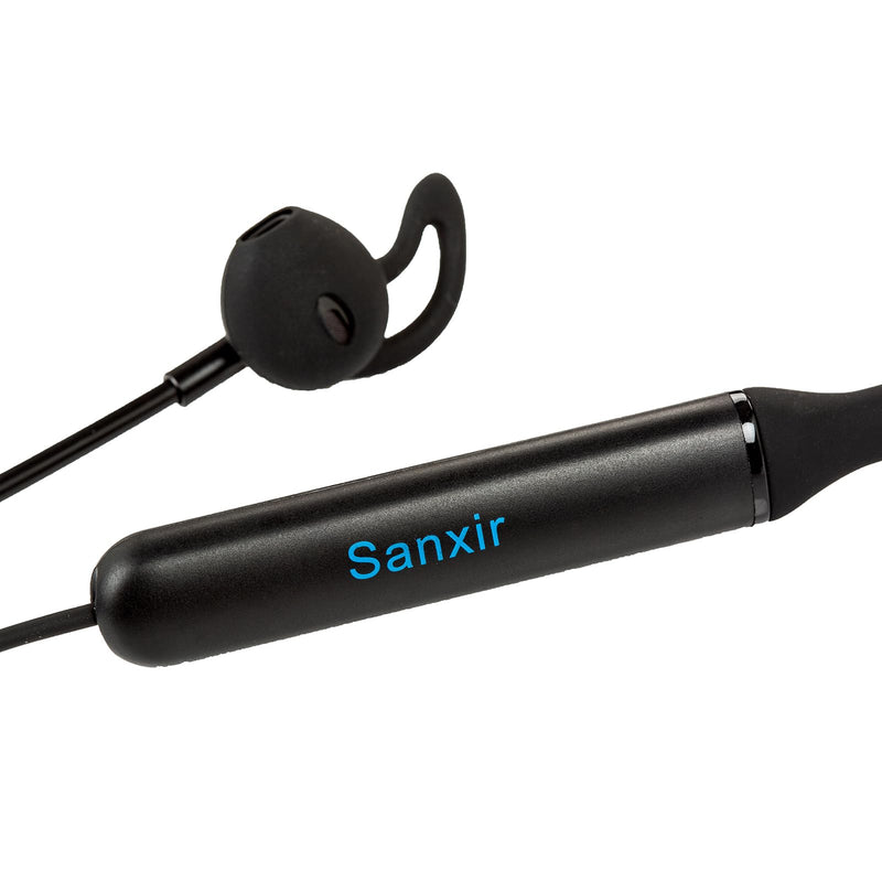 EMF Free Air Tube Bluetooth Headset, Low Radiation Chip Safety Headphones, Anti-Radiation Wireless Headset with Mic for Safe Daily Use. (Black) Black