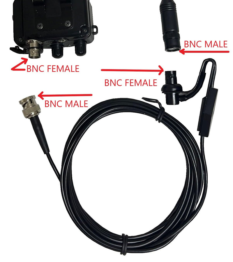 TW-MB-WCM Window Clip Mounts For Handheld Antenna Two Way Radio Accessories Car Mounts Bracket The end of Cable Is BNC Male Connector The Center Of TW-MB-WCM Is BNC Female Connector