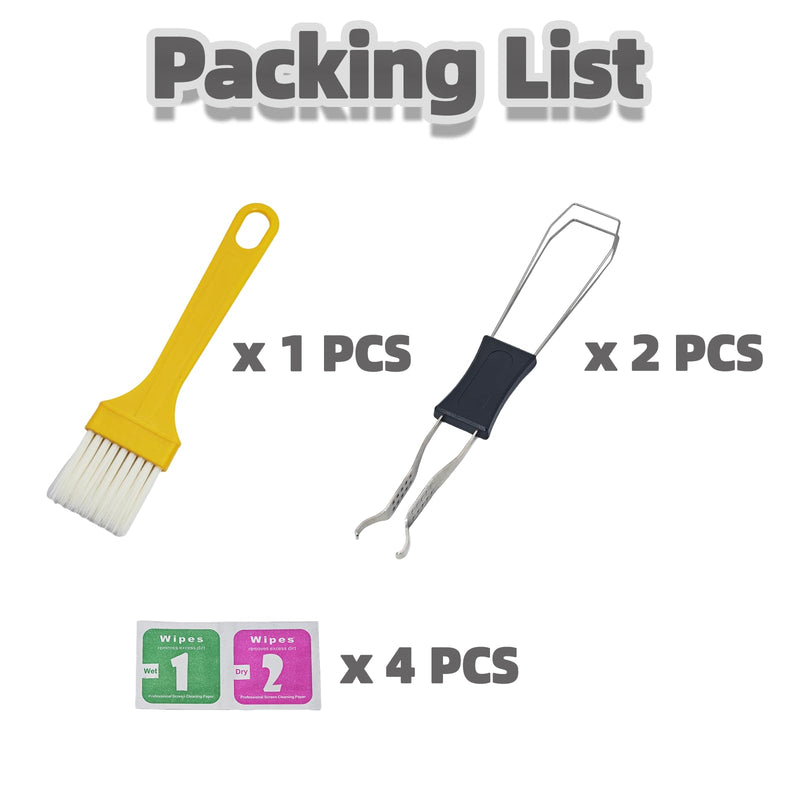 Keycap Puller Switch Pluller with Keyboard Cleaning Brush for Mechanical Keyboard, Stainless Steel Key Removal Tool
