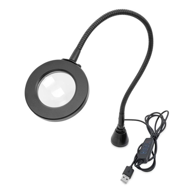 [AUSTRALIA] - GALLUNOPTIMAL Magnetic Magnifying Lamp with LED Ring Light & Gooseneck - 3 Light Colours Dimmable - USB-A Port - Accessories for GOHH200/400/500 Assembly Fixings LED-Ringlicht mit Lupe 