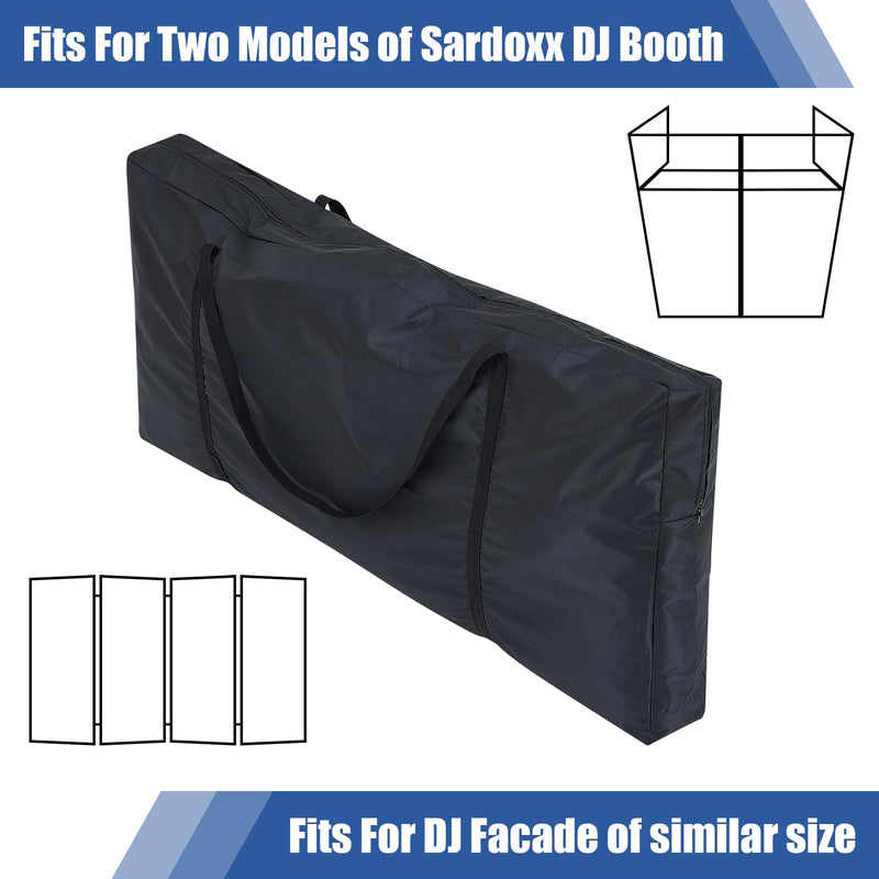 [AUSTRALIA] - DJ Booth Carrying Bag DJ Facade Panel Carry Bag Black DJ Bag Facade Bag Reinforced Replacement, 46.5 x 22 x 4.7'' 