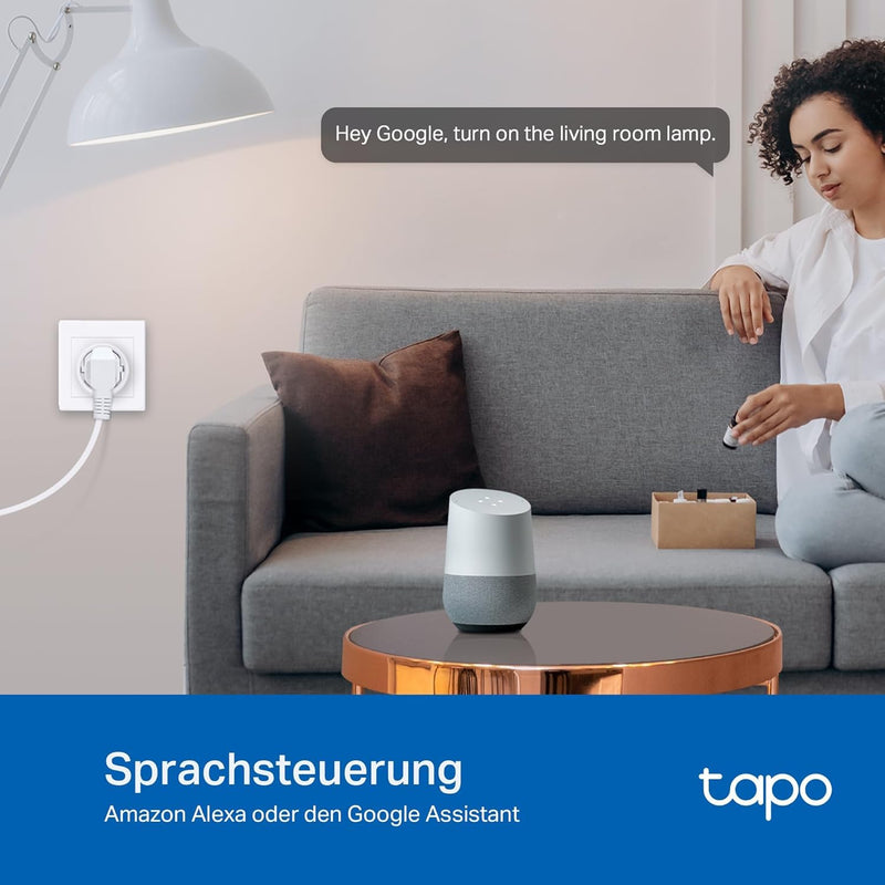 Tapo Nano Smart WiFi Socket Tapo P115 with Energy Consumption Control, Smart Home Alexa Socket, Works with Alexa, Google Home, Voice Control, Remote Access, No Hub Required (Pack of 4) 4er pack