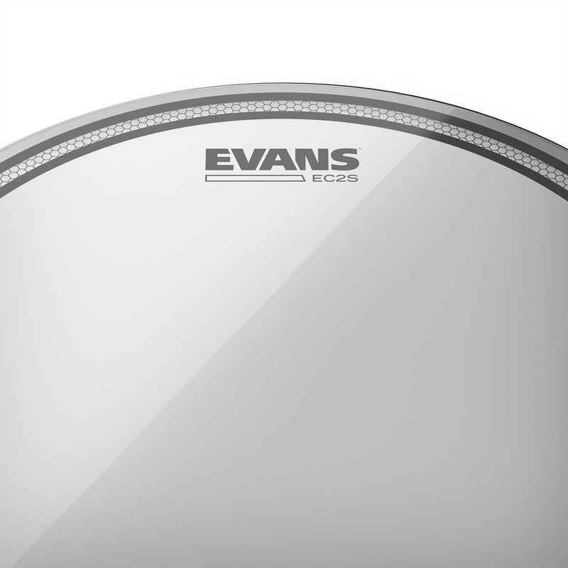 Evans Drum Heads - EC2S Clear Tom Drumhead, 16 Inch Translucent