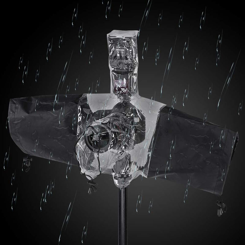 DSLR Camera Rain Cover Rainproof Protector Coat Sleeve for DSLR Camera Flashlight