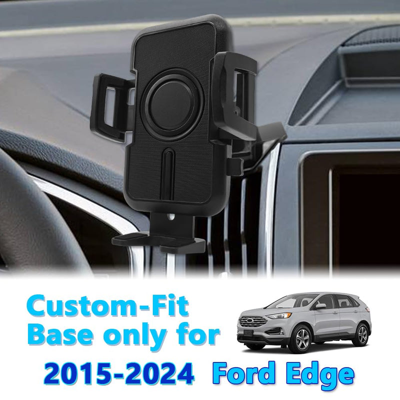 WAAPAK Car Phone Holder Mount 2015-2024 Ford Edge Auto Accessories Interior Decoration Smartphone Thick Case Cradles Navigation Bracket iPhone