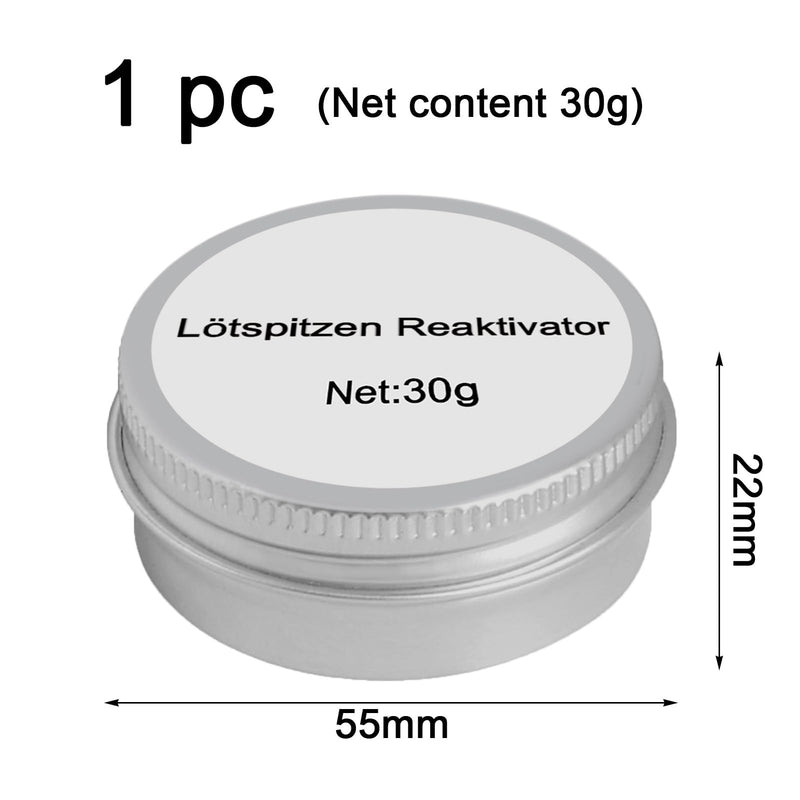 30 g Soldering Tip Cleaner, Soldering Tip Reactivator, Lead-Free Can, Gently Removes Strong Oxide Layers with Minimal Smoke Development