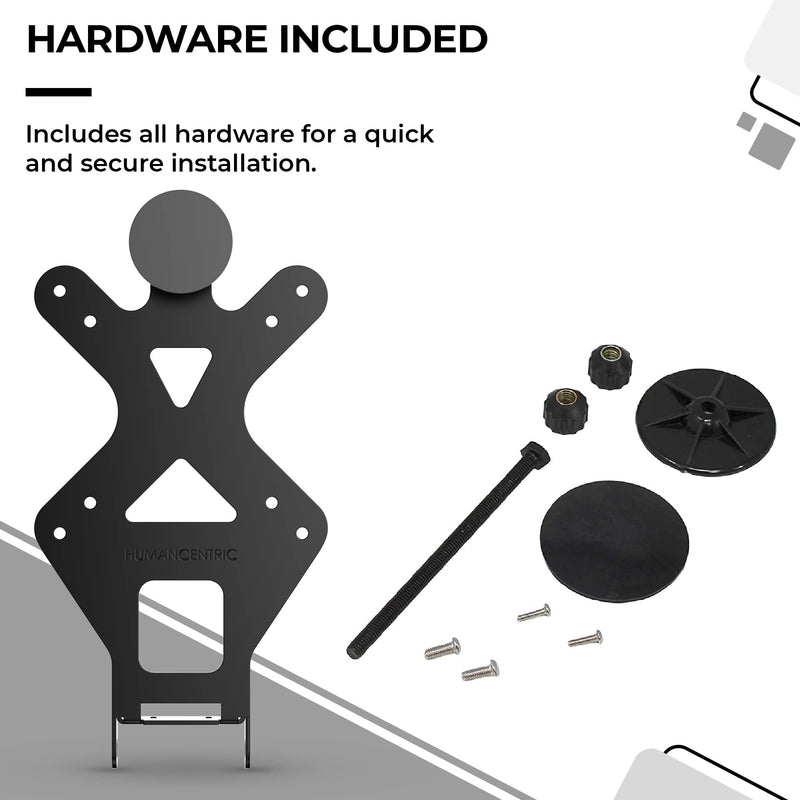 HumanCentric VESA Mount Adapter for HP Monitors 22er, 22es, 22f, 23er, 23es, 23f, 24ea, 24ec, 24er, 24es, 24f, 24fw, 25er, 25es, 25f, 27er, 27ea, 27es, 27f, 27fw, 27ec VESA Adapter Bracket (Black) One Pack