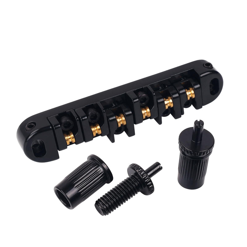 [AUSTRALIA] - Banworks Electric Locking Roller Bridge Tune-O-Matic Roller Saddle Bridge 51.5mm (2-1/32") String Spacing for EPI Epiphone/Gibson LP Les Paul/SG/ES Style Guitars JT/GDQQ-02 Black 