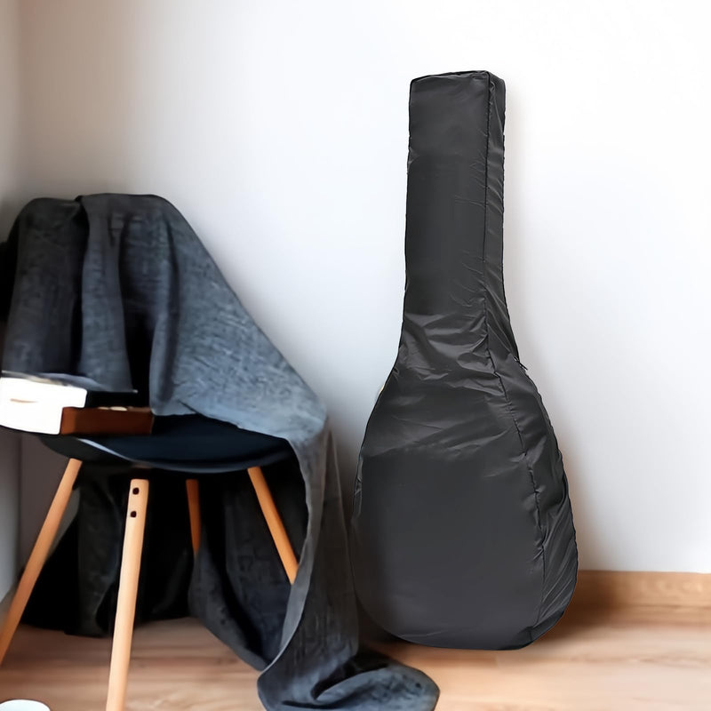 Electric Bass Bag Rain Cover - Waterproof Protection, Lightweight Foldable Design, Black Electric Bass