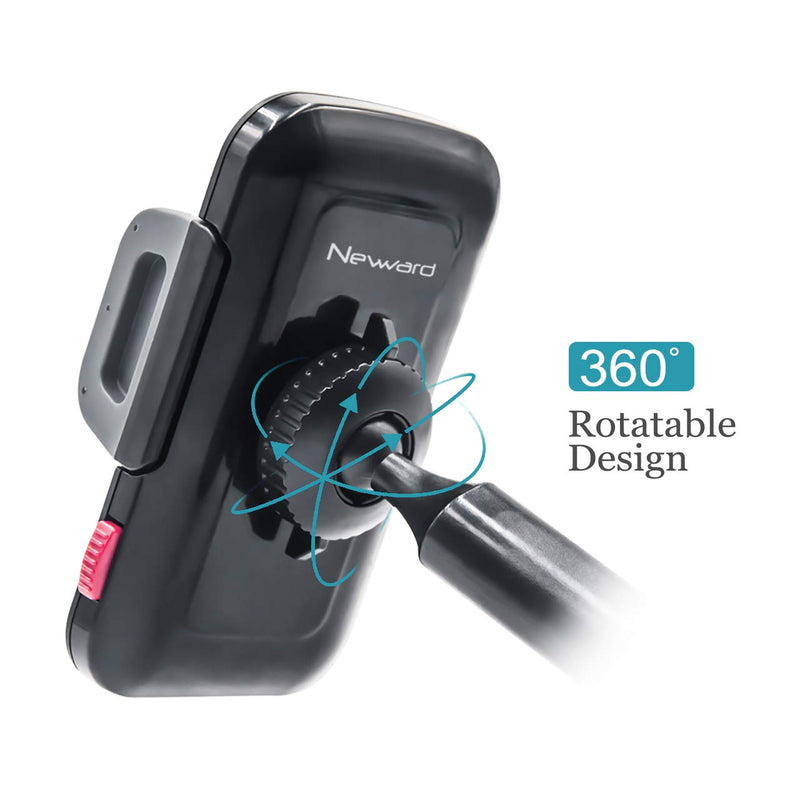 Car Phone Mount, Universal Long Arm Windshield Handsfree Phone Holder for Car Compatible iPhone 14 Pro/13/12/11/Xs/XR/X/8 Plus, Galaxy S20/S10/S9/S9 /Note 10/S8, Huawei and More