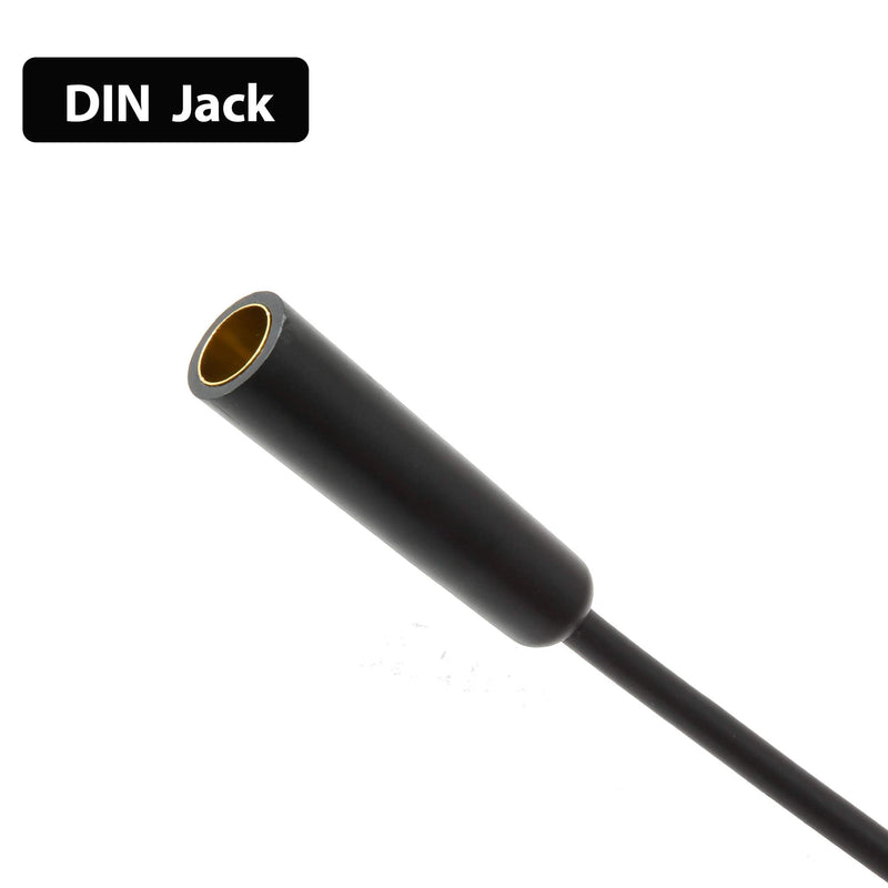 12” Universal Car AM FM Radio Antenna Extension Extender Cable Male to Female Antenna Adapter for Auto Stereo DIN Male to Female