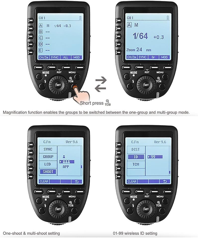 Godox XproF Xpro-F TTL Wireless Flash Trigger for Fujifilm, 2.4G X System XProF for Fujifilm