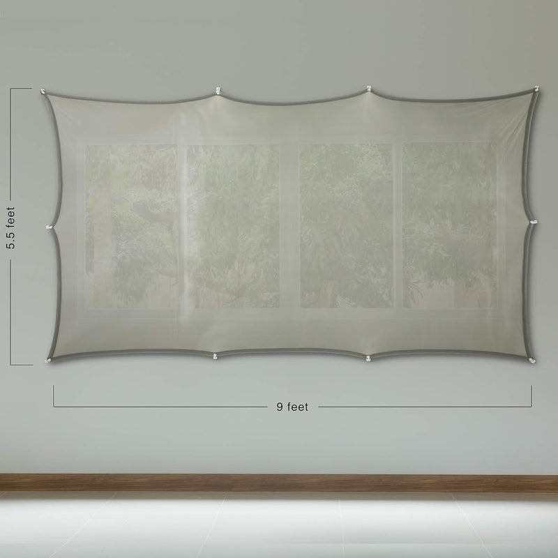 [AUSTRALIA] - Holographic Rear Projection Screen-with Mounting Hardware for Projecting Halloween Videos(5 ft x 9 ft) 
