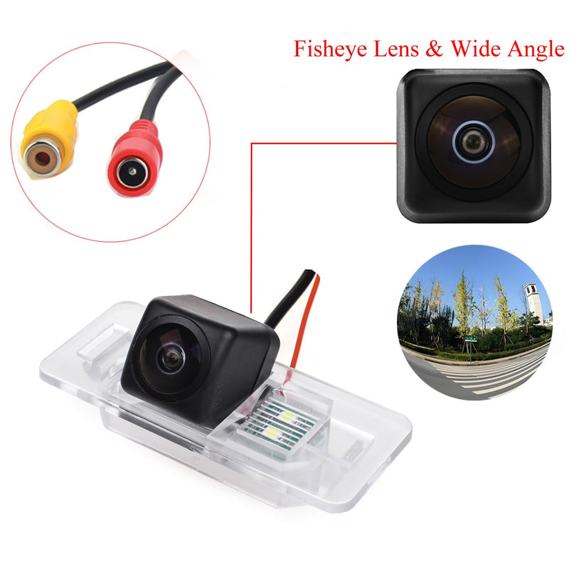 AHD1080P Reverse Camera for BMW 1 3 5 M3 M5 X1 X3 X5 X6, License Plate Light Replacement, Night Vision, 170° Wide Angle, HD, IP69 Waterproof, Parking Assistance Camera