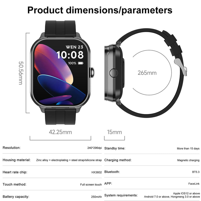 Smart Watch with Earbuds, 2.01" HD Screen 2 in 1 Smartwatch with Bluetooth Earbuds, 100+ Sport Fitness Tracker, NFC, Pedometer, Sleep/Heart Rate/Monitor Compatible with iOS & Androd Silver Steel