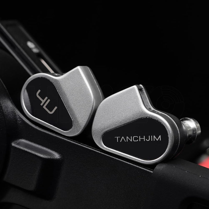 HiFiGo TANCHJlM 4U DMT-4Ultra in-Ear Monitors, Double-Chamber Dynamic Driver IEM Earphones with 4-Level Adjustable Circuit Filter System (4U)