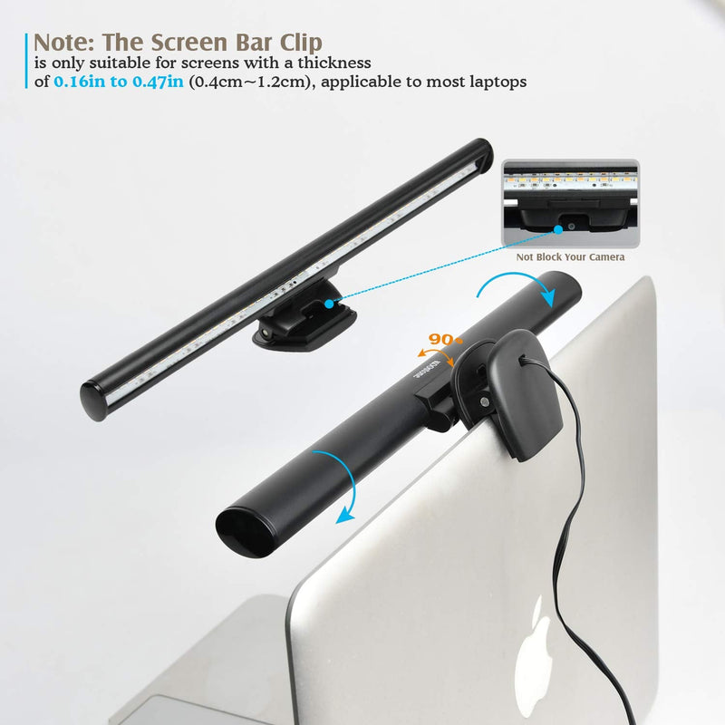Monitor Light, Screen Light Bar Computer e-Reading LED Task Lamp, 3 Color Modes Light Bar, 10 Brightness, USB Powered Monitor Lamp
