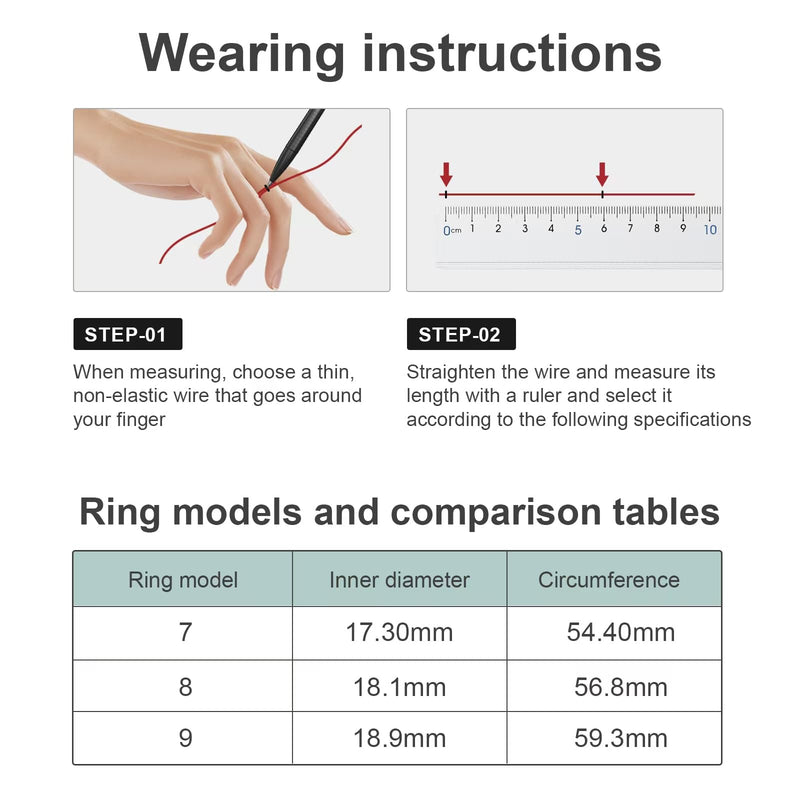 Health Tracker Smart Ring for Men Women-IP68 Waterproof Sleep Tracker with Heart Rate/Blood Pressure/Blood/Physiological Cycle/Oxygen Tracking, Step Counter, iOS & Android Compatible (8#) 8#