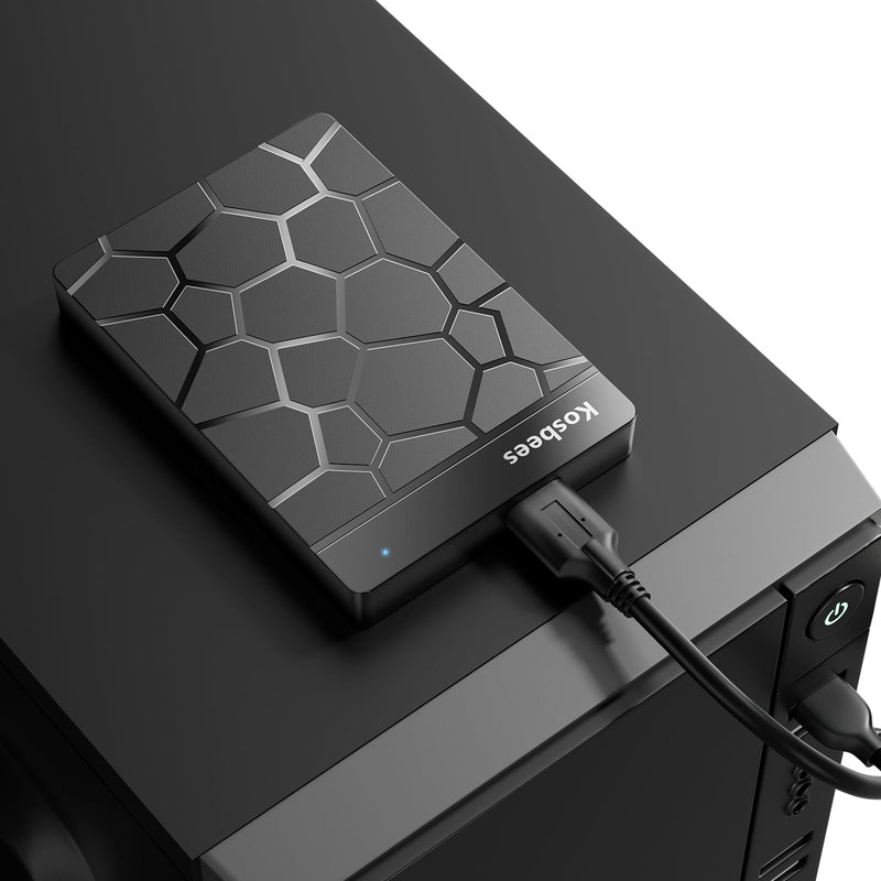 500 GB External Hard Drives,Portable Hard Drive for Windows,Ultra Slim External HDD Store Compatible with PC, MAC,Laptop,PS4, Xbox one, Xbox 360;Plug and Play Ready 500 GB BLACK