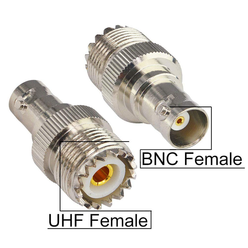 BNC to UHF 4 Type 8 PCS RF Connector Kit Coaxial BNC Male Female to UHF Male Female RF BNC UHF Radios Adapter Kit for Antennas Wireless LAN Devices Coaxial Cable Wi-Fi Radios External Antenna… 8PCS