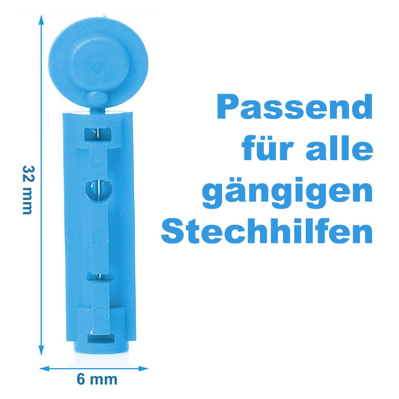 50 × 28G Blood Lancets - Manufacturer Confirmed Universal Compatible (PiC Indolor, Microlet, FreeStyle, Abbott, OneTouch, SD & More) - Sterile Disposable Lancets for Lancing Aids & Blood Glucose
