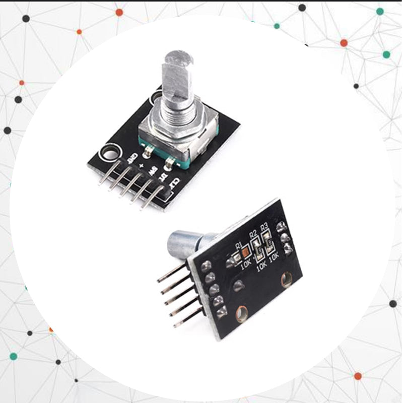 KY-040 Rotary Encoder, Rotary Encoder Module, 360 Degree Encoder, Encoder, Rotary Encoder, Code Switch, Digital Potentiometer, Pack of 10