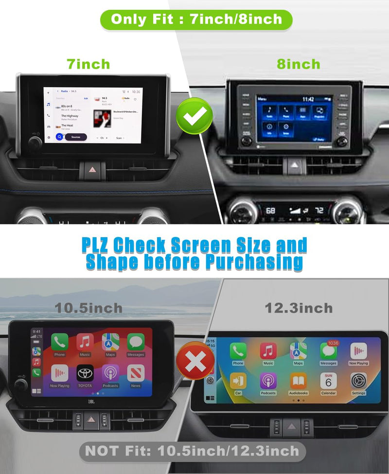 Car Phone Holder for Toyota RAV4 Accessories 2019 2020 2021 2022 2023 2024 2025 Cell Phone Mount for RAV4 LE/SE/XLE/XLE Premium/Adventure(with 7/8-inch Screen only) For Toyota Rav4 2019-2025 (7/8-inch Screen)