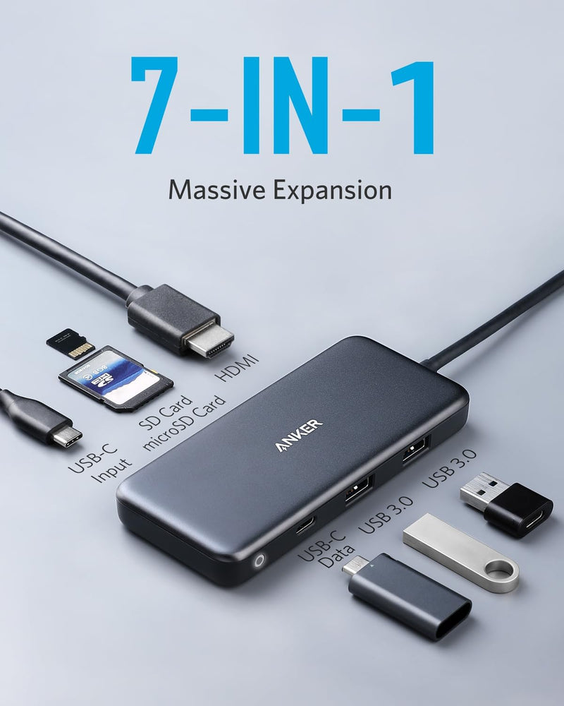 Anker USB C Hub (7-in-1) USB C to HDMI Adapter