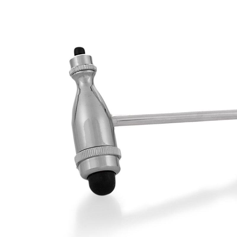 Neurological Reflex Hammer Trömner Tromner | For Skin Reflections and Surface Reactions | Metal with Double Function Head Silver