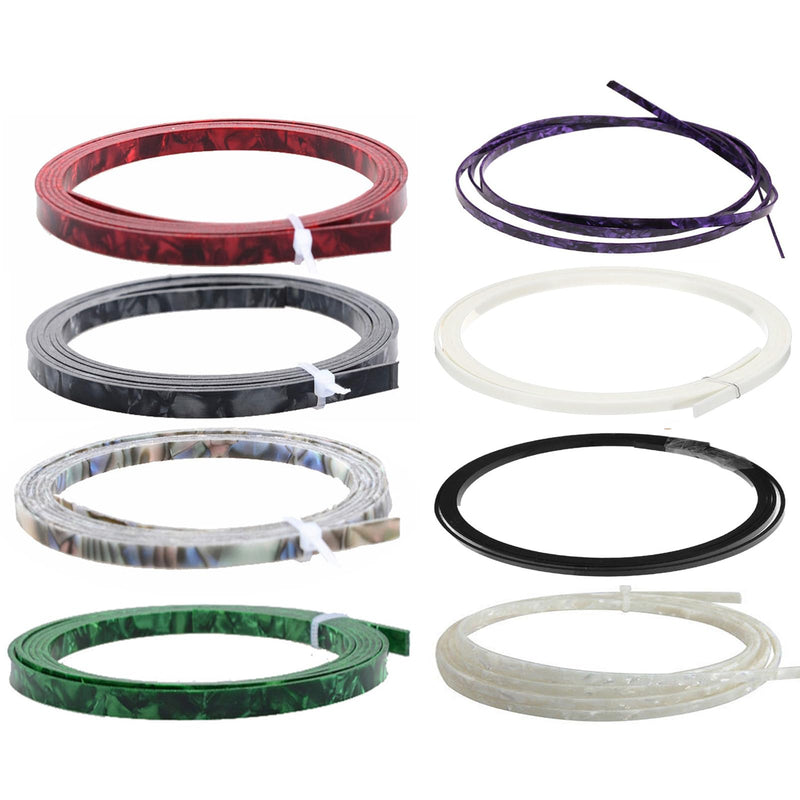 [AUSTRALIA] - Guitar Binding Purfling Edging Strips Guitar Trim Decorations Acoustic Guitar Edging Strips Guitar Decals Accessories Guitar Parts And Accessories white pearl 