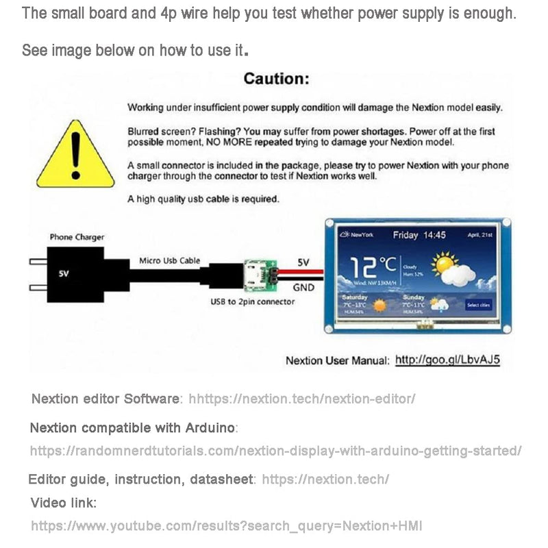 [AUSTRALIA] - DIYmalls Nextion 2.4 Inch HMI Display Resistive Touchscreen 5V TFT LCD 320x240 for Arduino ESP32 (NX3224T024) 