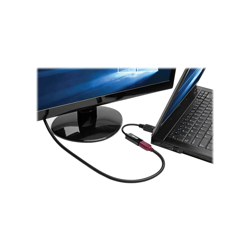Tripp Lite DisplayPort to HDMI Adapter Converter 4K @ 60Hz, Latching Connector, DP 1.2 to HDMI 2.0 M/F, DP to HDMI (P136-06N-H2V2LB)