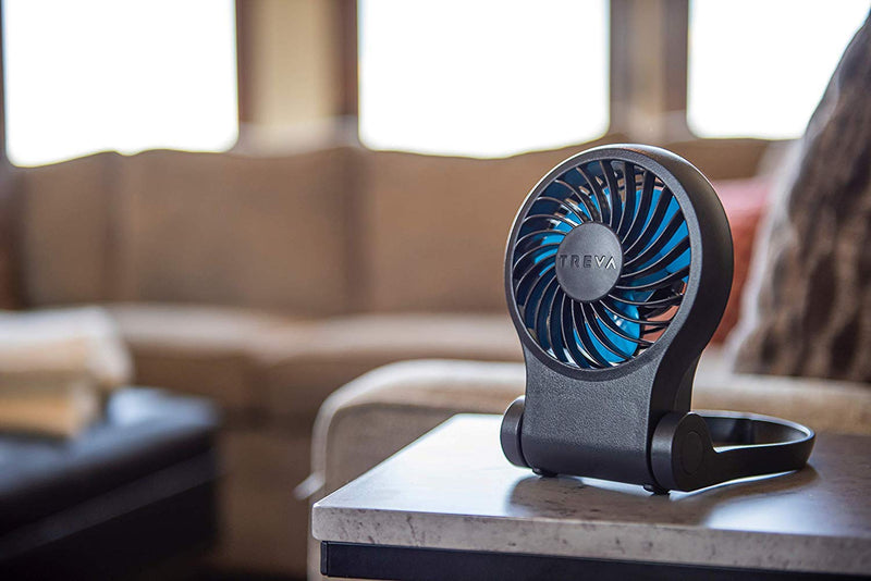 Treva 3.5 Inch Portable Desk Fan with USB Port - Small, Compact, Powerful Airflow, AC Adapter Included 1 PACK USB FAN