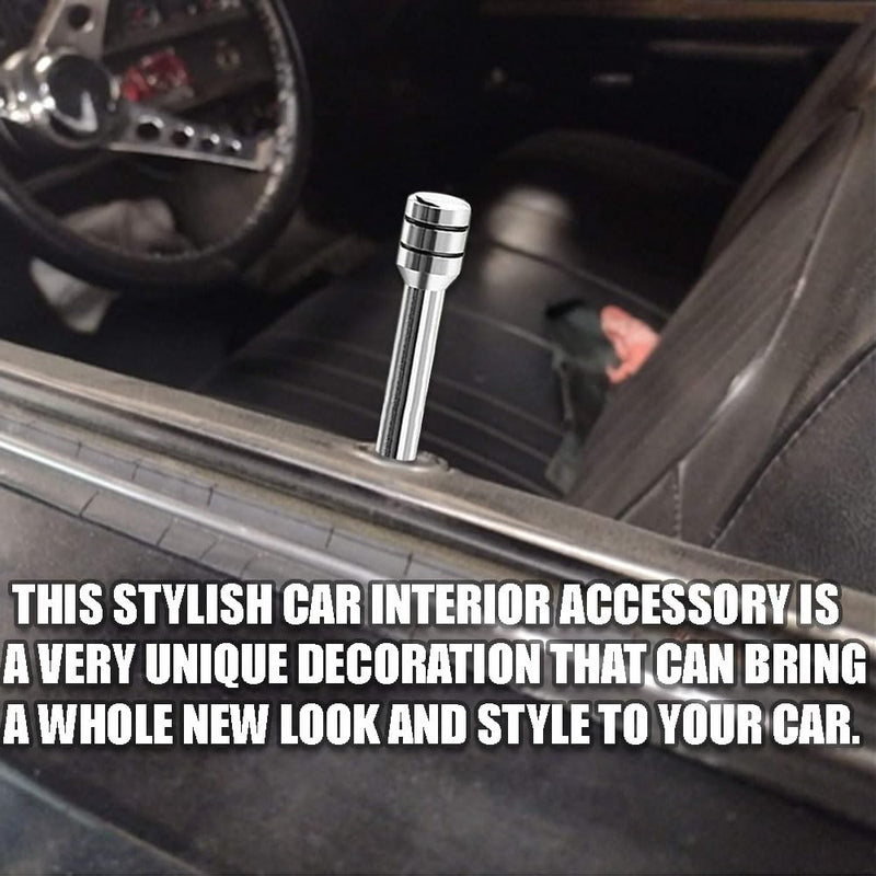 [AUSTRALIA] - 4 Pcs Car Door Lock Knobs, Universal Door Lift Bolt Auto Inner Door Pull Pins Aluminum Alloy Door Lock Pin Cover Modification Door Lock Bolt Pin Cover for Cars, Trucks (Sliver) Sliver 