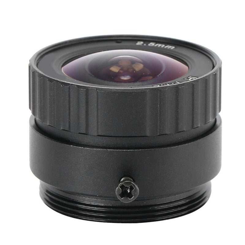 2.5mm 3MP Camera Lens, HD 2.5mm 3MP F1.2 1/2.5 CS Mount Focus Fixed CCTV Lens for Camera