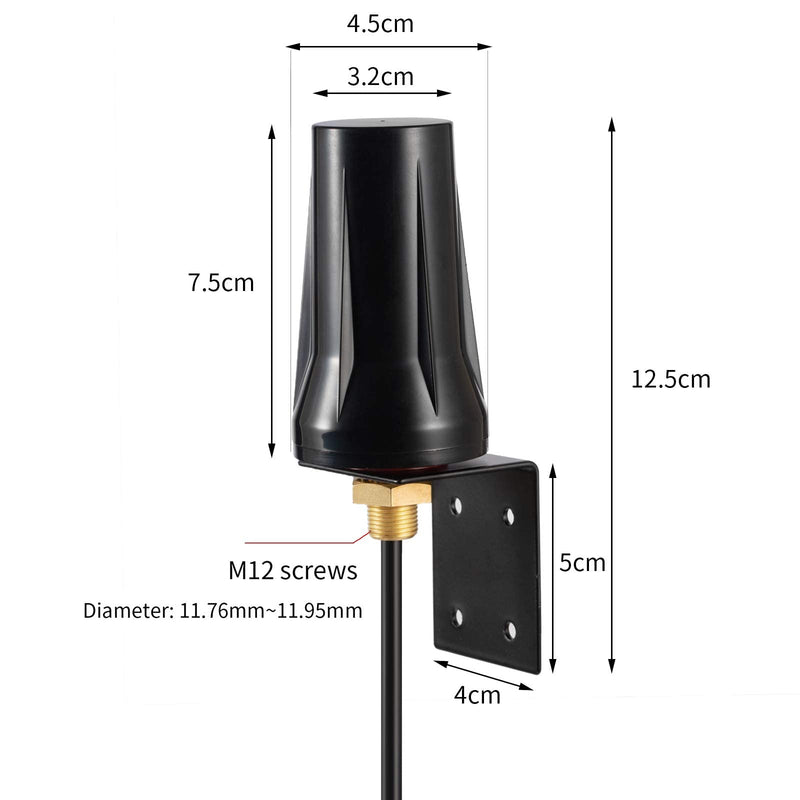 Cellular 4G LTE SMA/TS9 Antenna Compatible with Netgear Nighthawk M1 MR1100 LB1120 LM1200 Verizon Jetpack MiFi AirCard AT&T T-Mobile Hotspot Sprint 4G LTE Router USB Modem Dongle Adapter, Eifagur 4G Antenna with TS9 Cable
