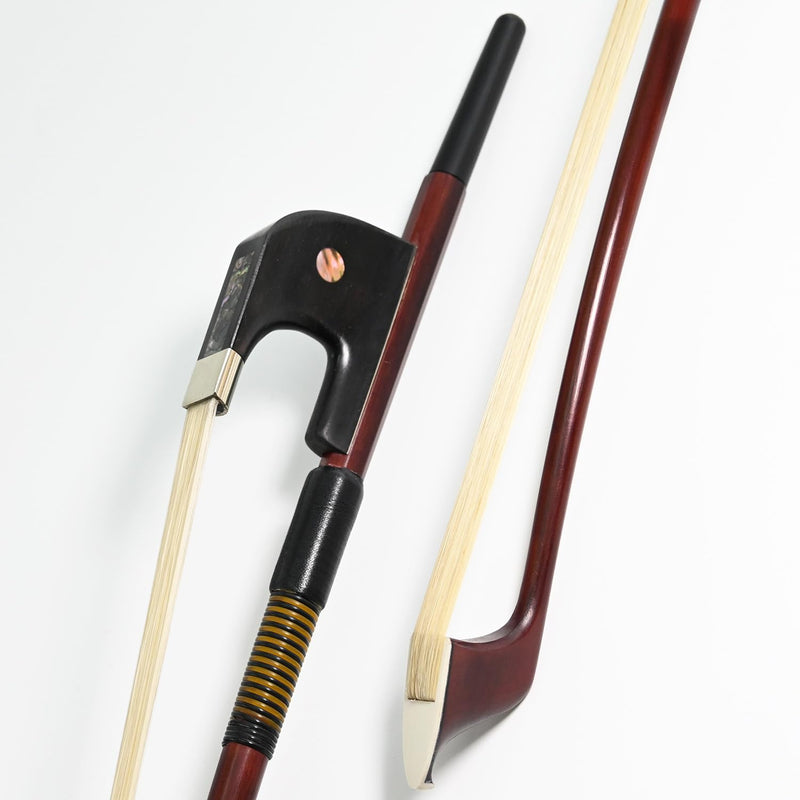 Full Size New German Double Bass Bow Pernambuco Performance for Advanced Level! Art No.310BG 4/4 White