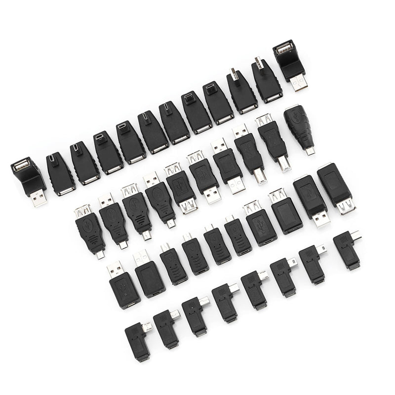 Male Female Adapter, Easy to Use Gender Changer Black for Electronics DIY Automotive Home Projects Professionals