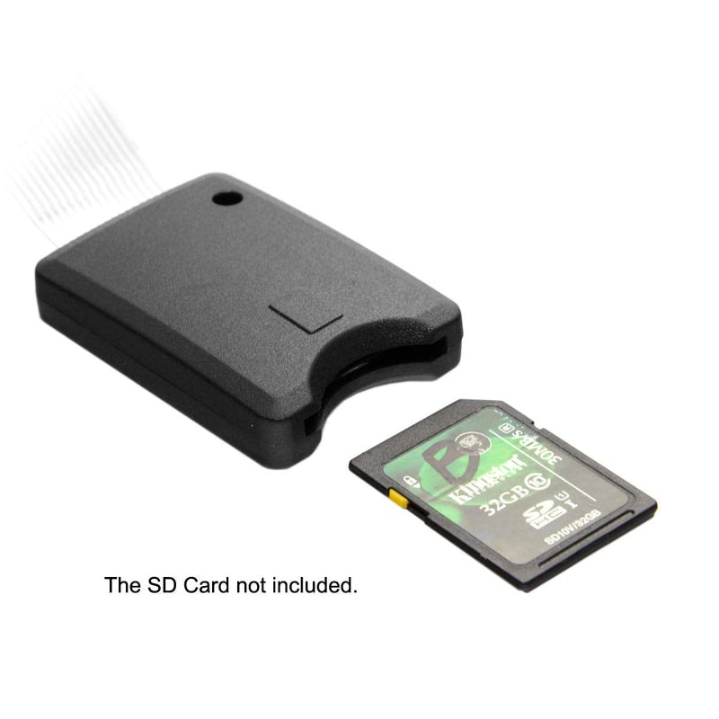 Standard SD SDHC Memory Card Kit Male to SD Female Extension Soft Flat FPC Cable Extender 25cm