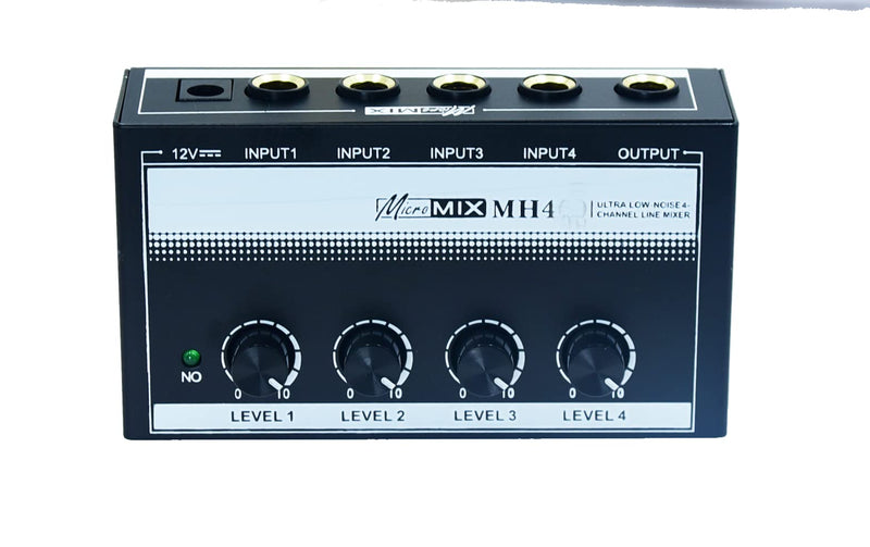 mix electronic organ accompaniment 6.35 ts 6.5 mm jack bass mono Microphone 1/4 inch Guitar mic Professional Sound Mixer Low-Noise Audio Amplifier for Keyboards Musical Instruments