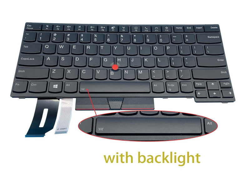 Replacement Keyboard for Lenovo ThinkPad - T14 Gen1 T14 Gen2 P14S Gen1 P14s Gen2 Not Fit for E480 Laptop Keyboard with Backlit & Trackpoint for SN20V43688 5N20V43760 US Layout (Backlit)