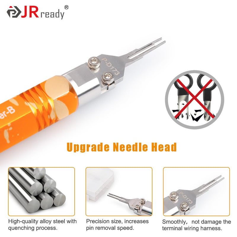 JRready DAP-D173 Mini-Fit Jr Extraction Tool(Equivalent to Molex 11-03-0044) Molex Pin Extractor Terminal Release Tool for Mini-Fit Jr.TM Series Terminals Built-in Plunger ATX Pin Removal Tool Pin Extractor Tool
