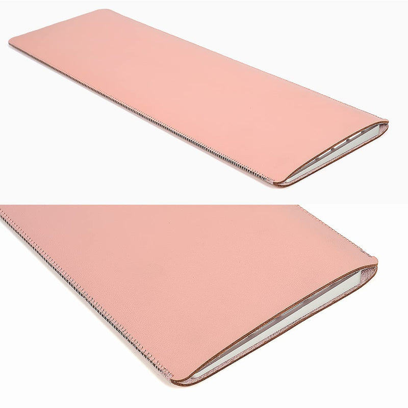 CaseBuy PU Leather Keyboard Sleeve Compatible with Apple 2022 Mac Studio Magic & iMac M1 Chip Magic Keyboard with Numeric Keypad A2520 & A1843 MQ052LL Keyboard Protective Bag Cover Pouch, Pink