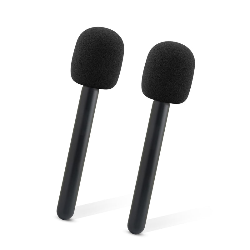 [AUSTRALIA] - 2Pcs Handheld Adapter for Interview Microphones, for Mic 1/2 / Rode Wireless II, Microphone Handle Mount for Hollyland Lark M1 /C1/150/ G1/A2/Movo 