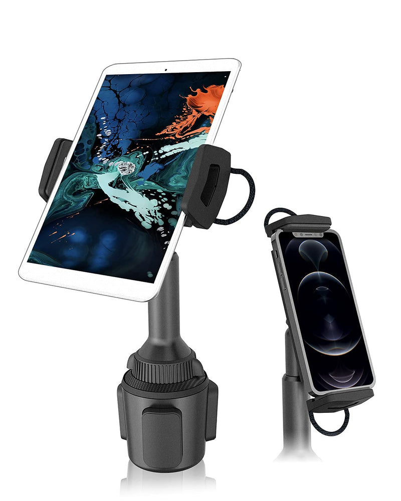 Cup Holder Tablet Mount, APPS2Car Universal Tablet Cup Holder Mount Adjustable Cup Tablet Mount Cradle for Car/Truck Compatible with 4.7-12.9 inch Tablets, iPad Mini/Air/Pro, iPhone, All Smartphones