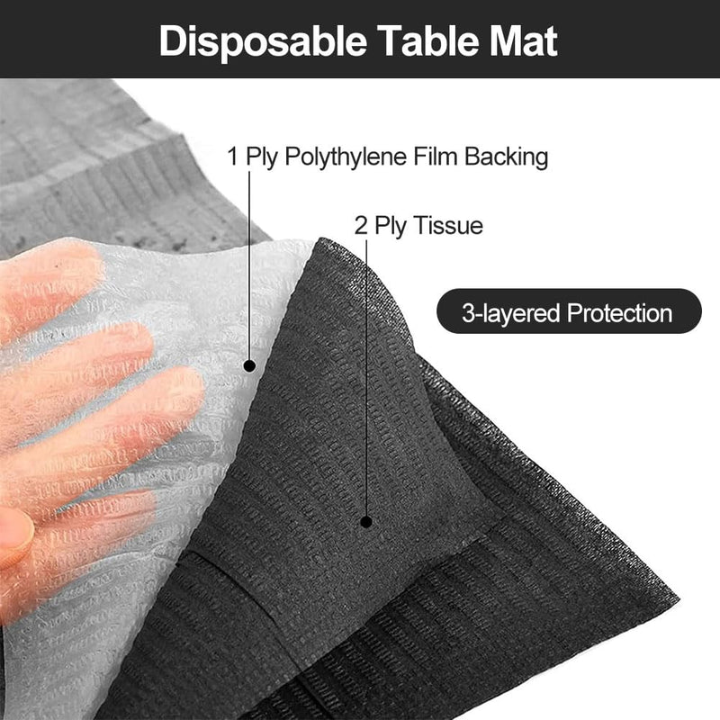Dental Bibs, Tattoo Bibs, Tattoo Pads, Tattoo Tablecloths, Dental Bibs, Disposable Clean Pad for Tattoo Applications, Table Covers for Nail Salon, 33 cm x 45 cm, Pack of 30