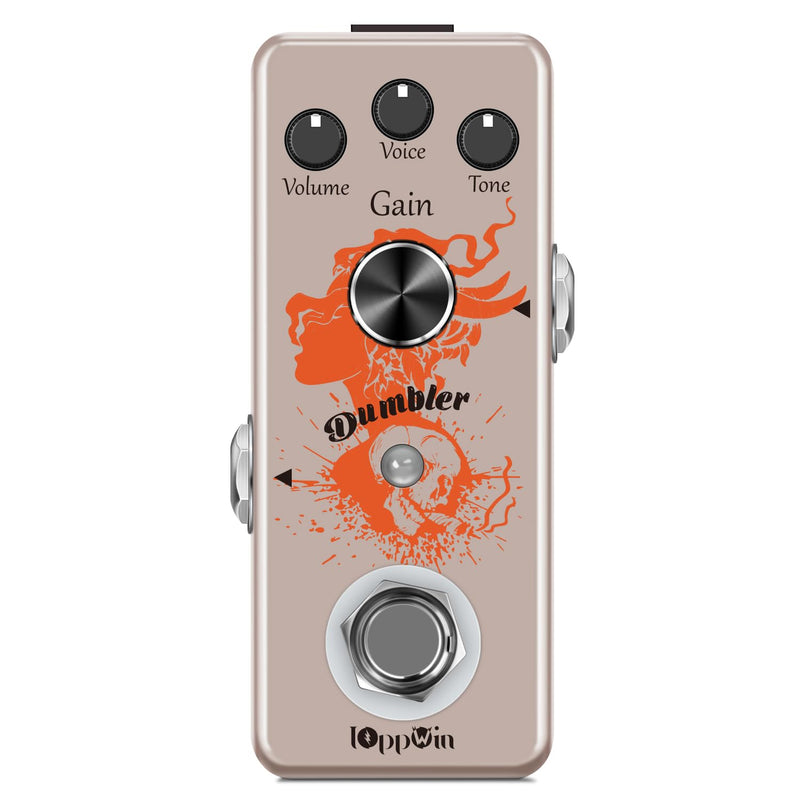 Dumbler OD Dumble Overdrive Pedal - Vintage Amp Simulator, Classic Overdrive Tone, True Bypass, Mini Metal Enclosure (DC 9V)