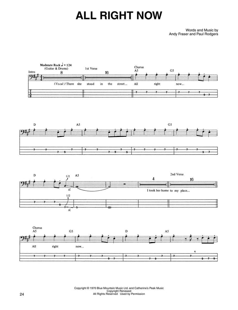 Monster Book of Rock Bass Tab Play It Like It Is | Bass Guitar Songbook with Note-for-Note Transcriptions | Includes Money, Layla, Detroit Rock City and More | Cherry Lane Music