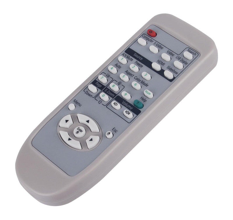 AIDITIYMI New Replacement Remote Control fit for Epson Projector EX3200 EX5200 EX7200 VS200 EB-W6 EP700 EX70 PowerLite W6 PowerLite 1220 Home Cinema 700 PowerLite S7 PowerLite S9 PowerLite 1260