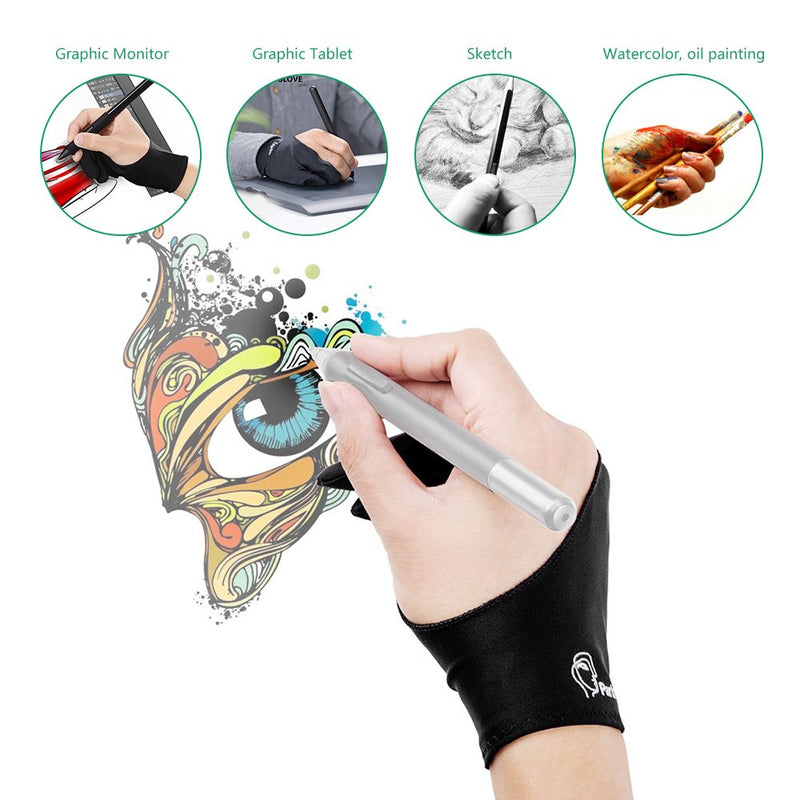 Parblo PR-01 Two-Finger Glove for Graphics Drawing Tablet Light Box Tracing Light Pad 1 Pack